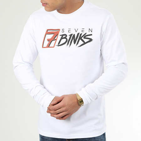 7 Binks - Tee Shirt Manches Longues Vignette Blanc