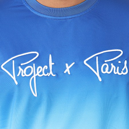 Project X Paris - Sweat Crewneck A Bandes 2020059 Bleu Dégradé