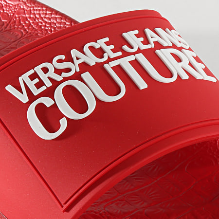 Versace Jeans Couture - Claquettes Slide E0YVBSQ2 Rouge