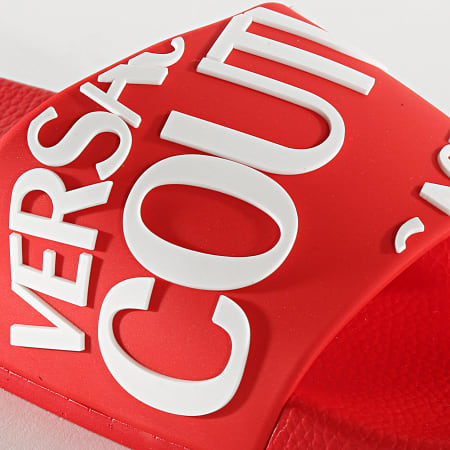 Versace Jeans Couture - Claquettes Slide E0YVBSQ1 Rouge