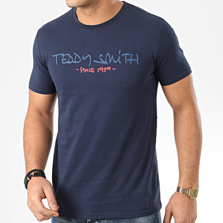 Teddy Smith - Camiseta Ticlass Basic Azul Marino