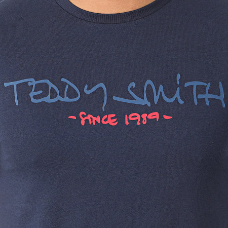 Teddy Smith - Camiseta Ticlass Basic Azul Marino