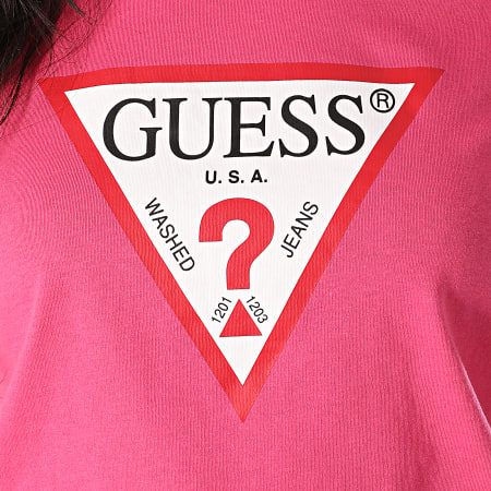 Guess - Tee Shirt Femme W01I98-JA900 Rose