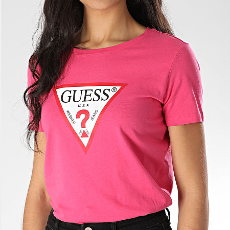 Guess - Tee Shirt Femme W01I98-JA900 Rose