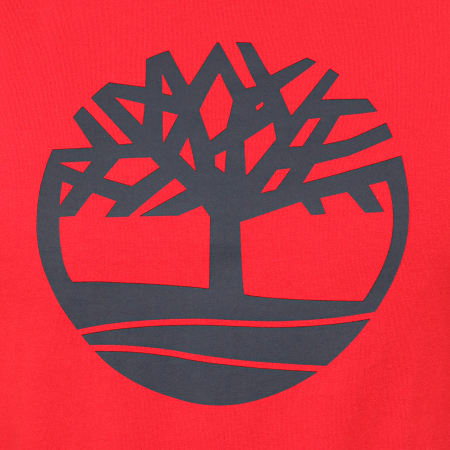 Timberland - Tee Shirt KR Brand Tree 2CGA Rouge