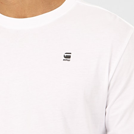 G-Star - Tee Shirt Manches Longues Oversize Lash D16397-B353 Blanc