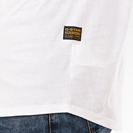 G-Star - Tee Shirt Manches Longues Oversize Lash D16397-B353 Blanc