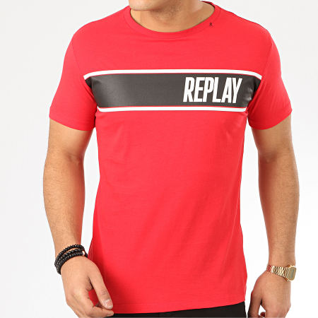 Replay - Tee Shirt M3004 Rouge