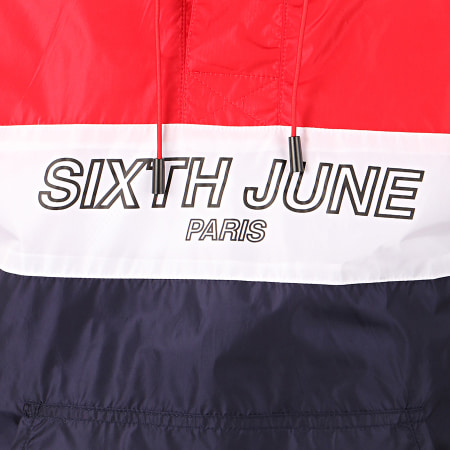 Sixth June - Coupe-Vent Tricolore M3466CJA Bleu Marine Rouge Blanc