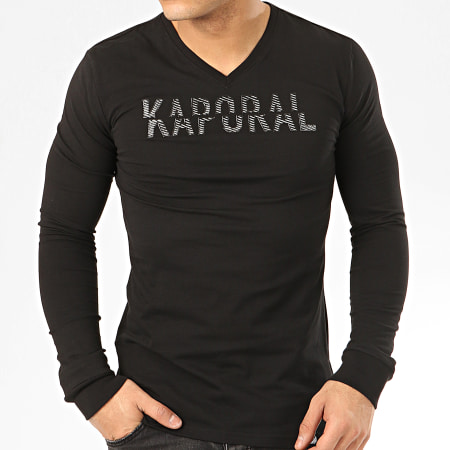 Kaporal - Tee Shirt Manches Longues Mori Noir