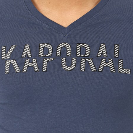 Kaporal - Tee Shirt Manches Longues Mori Bleu Marine