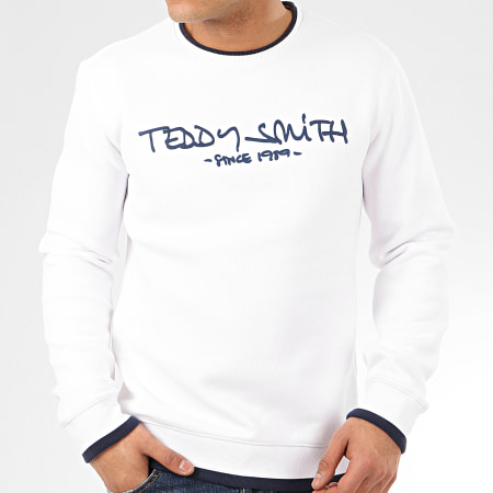 Teddy Smith - Sweat Crewneck Siclass RC Blanc