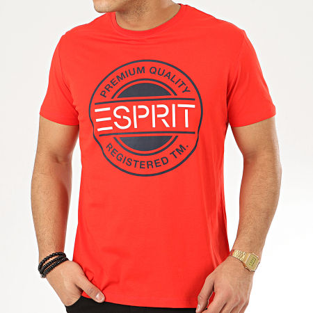 Esprit - Tee Shirt 990EE2K305 Rouge