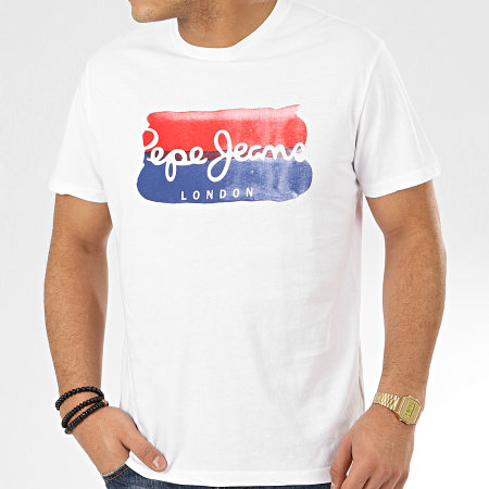 Pepe Jeans - Tee Shirt Milburn PM507169 Blanc