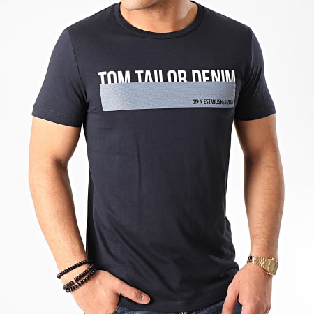 Tom Tailor - Tee Shirt 1016303-XX-12 Bleu Marine