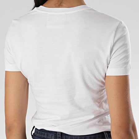 Versace Jeans Couture - Tee Shirt Femme B2HVA7E1-30311 Blanc Doré