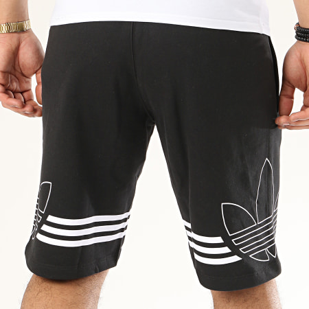 Adidas Originals - Short Jogging Outline Trefoil ED4696 Noir Blanc