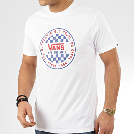 Vans - Tee Shirt OG Checker Blanc