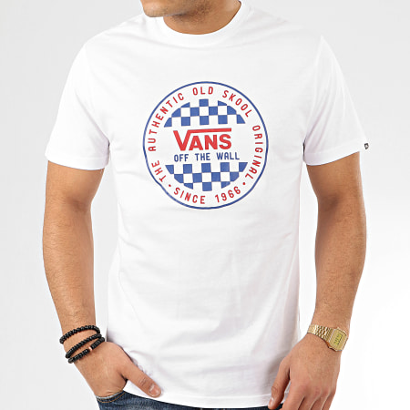 Vans - Tee Shirt OG Checker Blanc