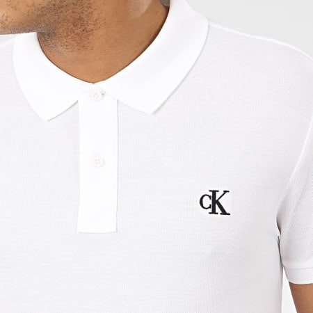 Calvin Klein - Polo Manches Courtes CK Regular 4678 Blanc