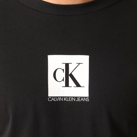 Calvin Klein - Tee Shirt Center Monogram Box 4755 Noir