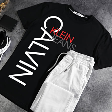 Calvin Klein - Tee Shirt Vertical Big 5008 Noir