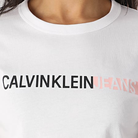 Calvin Klein - Tee Shirt Calvin Stretch 3552 Blanc
