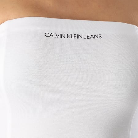 Calvin Klein - Bustier Femme Institutional Logo Tube 3579 Blanc