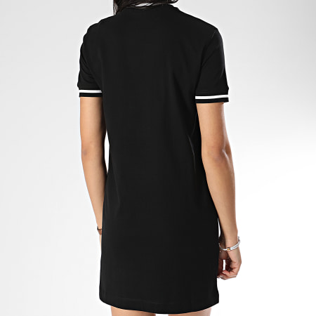 Calvin Klein - Robe Tee Shirt Femme Neck And Cuff Tipping 3602 Noir