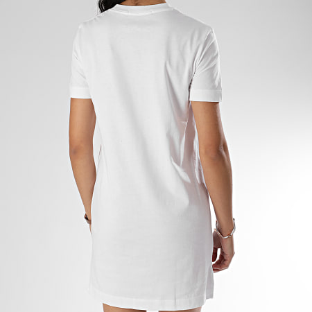 Calvin Klein - Robe Tee Shirt Femme Institutional 3702 Blanc