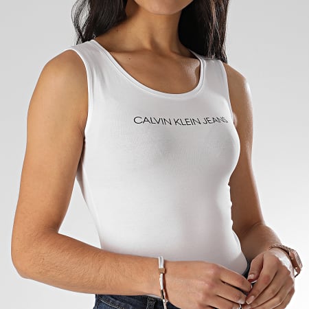 Calvin Klein - Body Débardeur Femme Small Institutional 3746 Blanc
