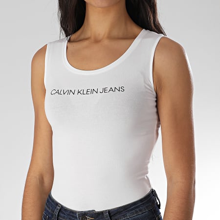 Calvin Klein - Body Débardeur Femme Small Institutional 3746 Blanc