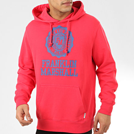 Franklin And Marshall - Sweat Capuche JM5001-2000P01 Rouge