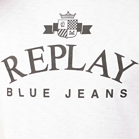 Replay - Tee Shirt M3033 Blanc Chiné