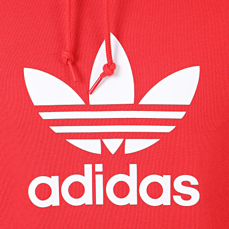 Adidas Originals - Sweat Capuche Trefoil FM3783 Rouge