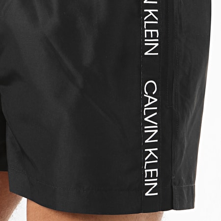 Calvin Klein - Short De Bain A Bandes Drawstring 0457 Noir