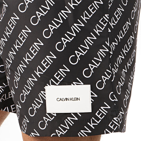 Calvin Klein - Short De Bain Medium Drawstring Print 0501 Noir