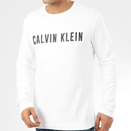 Calvin Klein - Tee Shirt Manches Longues GMF8K209 Blanc Réfléchissant