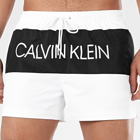 Calvin Klein - Short De Bain Drawstring 0447 Blanc