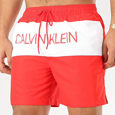 Calvin Klein - Short De Bain Medium Drawstring 0456 Rouge