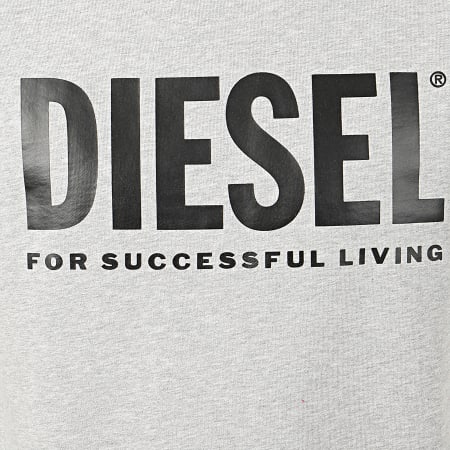 Diesel - Sweat Crewneck Division Logo 00SWFH-0BAWT Gris Chiné