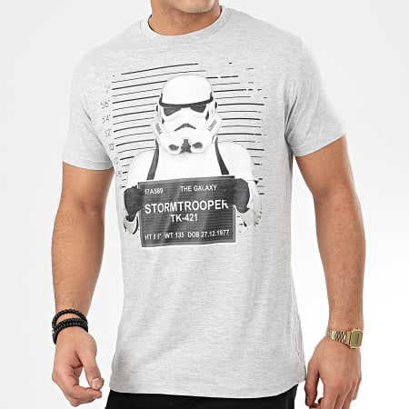 Star Wars - Tee Shirt Arrested Trooper Gris Chiné