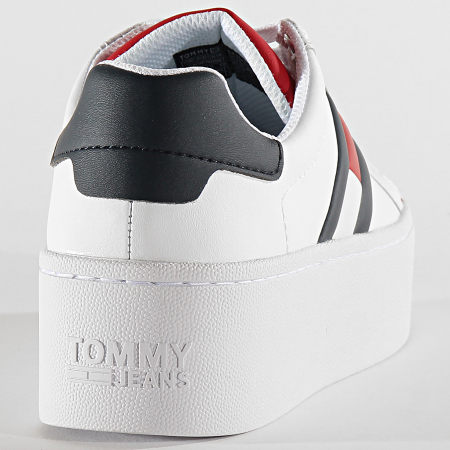 Tommy Jeans - Baskets Femme Icon 0876 Red White Black
