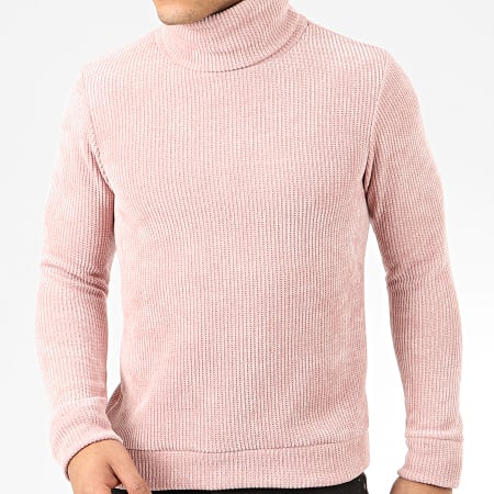 Uniplay - Pull Col Roulé T671 Rose