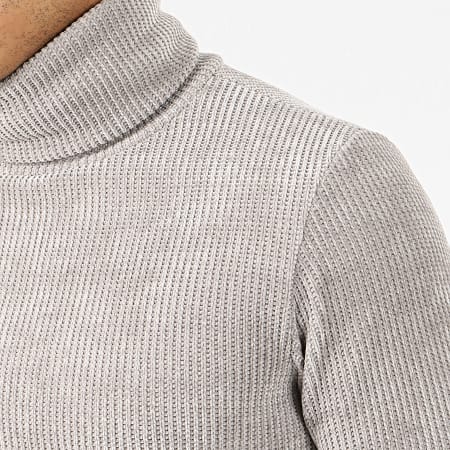 Uniplay - Pull Col Roulé T671 Gris
