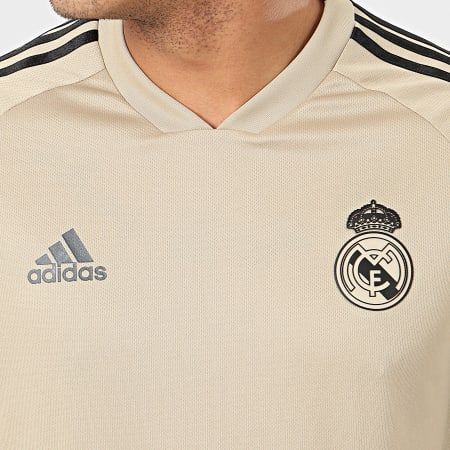 Adidas Performance - Maillot De Foot A Bandes Real Madrid FC EI7472 Beige