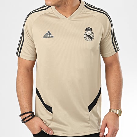 Adidas Sportswear - Maillot De Foot A Bandes Real Madrid FC EI7472 Beige