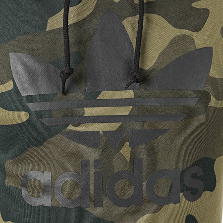 Adidas Originals - Sweat Capuche Camo OTH FM3395 Vert Kaki Camouflage