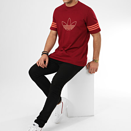Adidas Originals - Tee Shirt Outline FM3898 Bordeaux