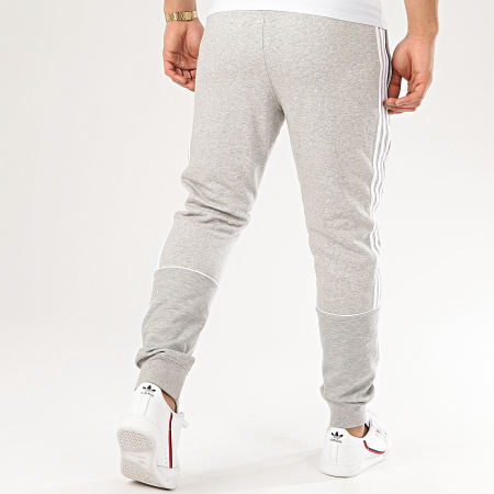 Adidas Originals - Pantalon Jogging A Bandes Outline FM3916 Gris Chiné